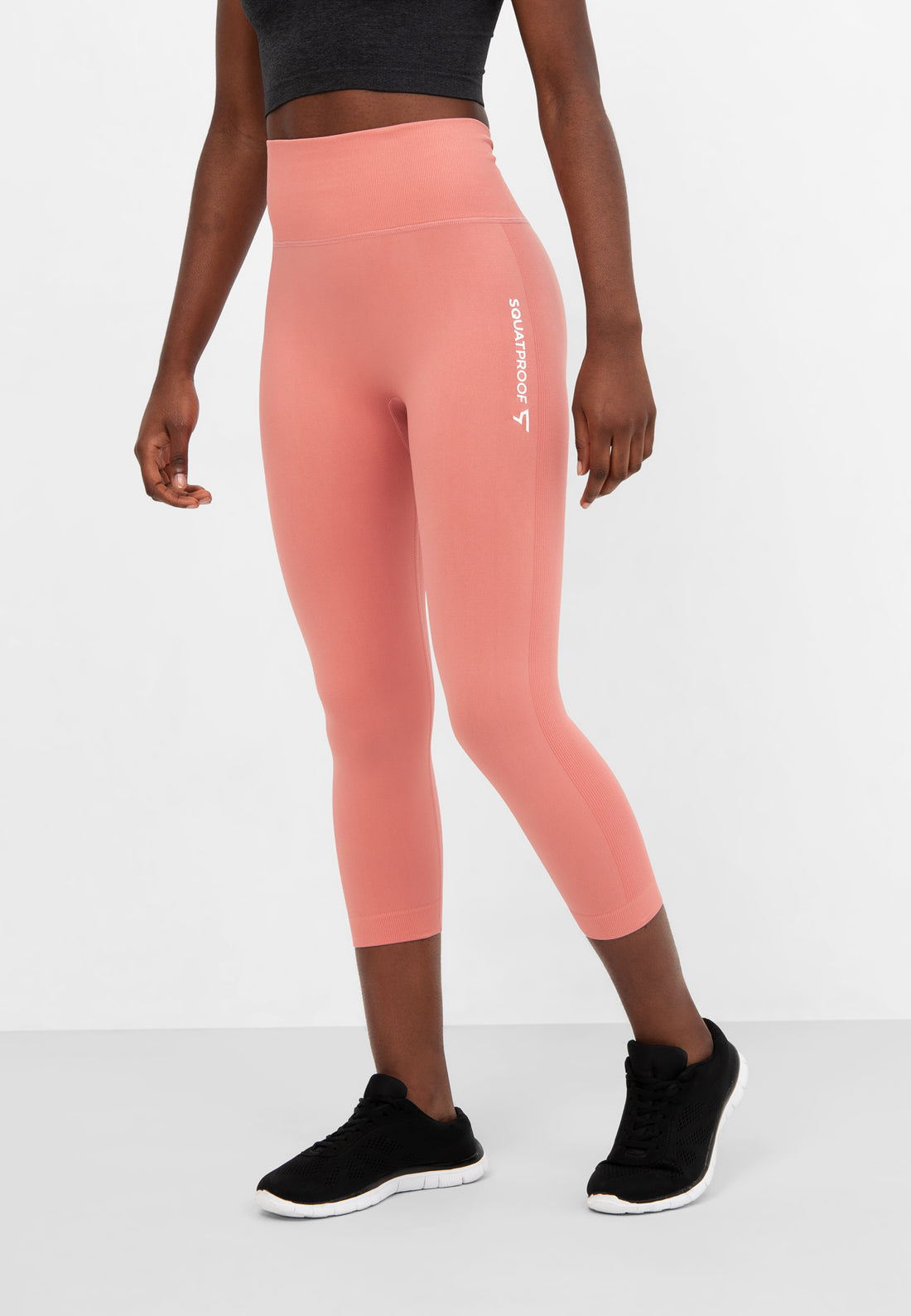 Leggings Fit+ Nahtlose verkürzte Sport-Leggings