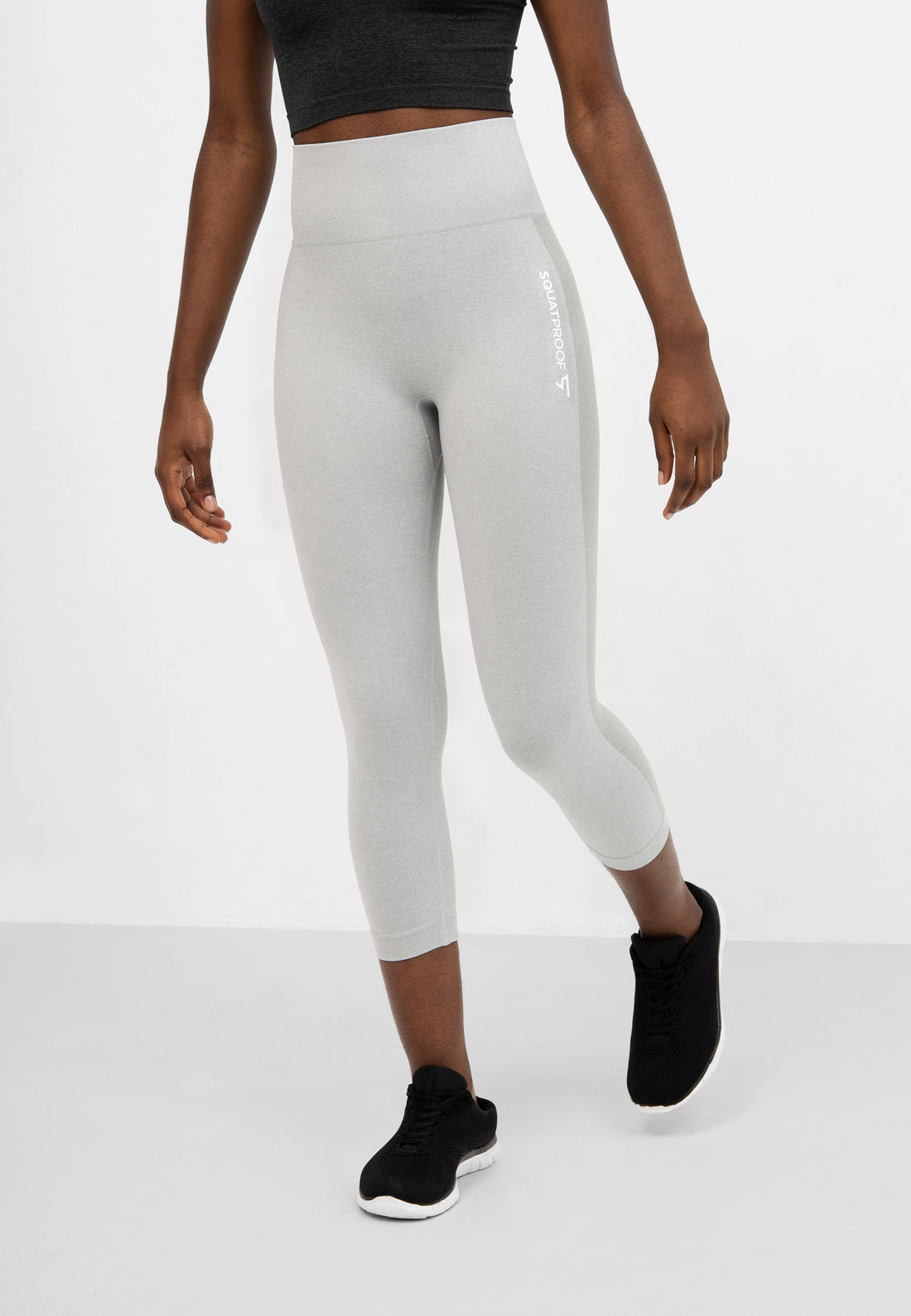 Leggings Fit+ Nahtlose verkürzte Sport-Leggings