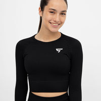 Long Sleeve Joy+ Ribbed Seamless Long Sleeve Sport Top