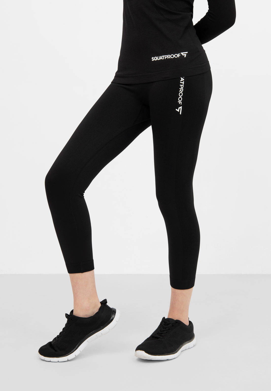 Leggings Fit+ Nahtlose verkürzte Sport-Leggings
