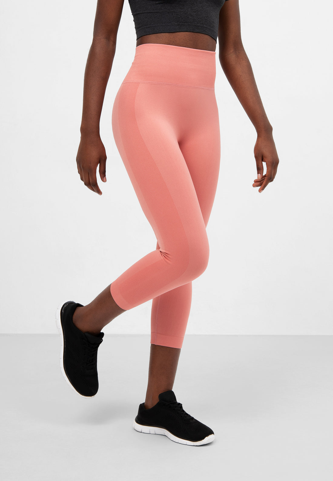 Leggings Fit+ Nahtlose verkürzte Sport-Leggings