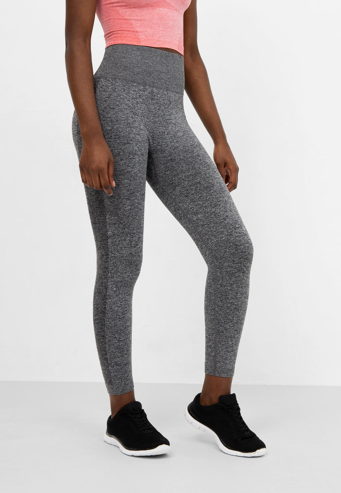 Leggings Fit+ Nahtlose verkürzte Sport-Leggings