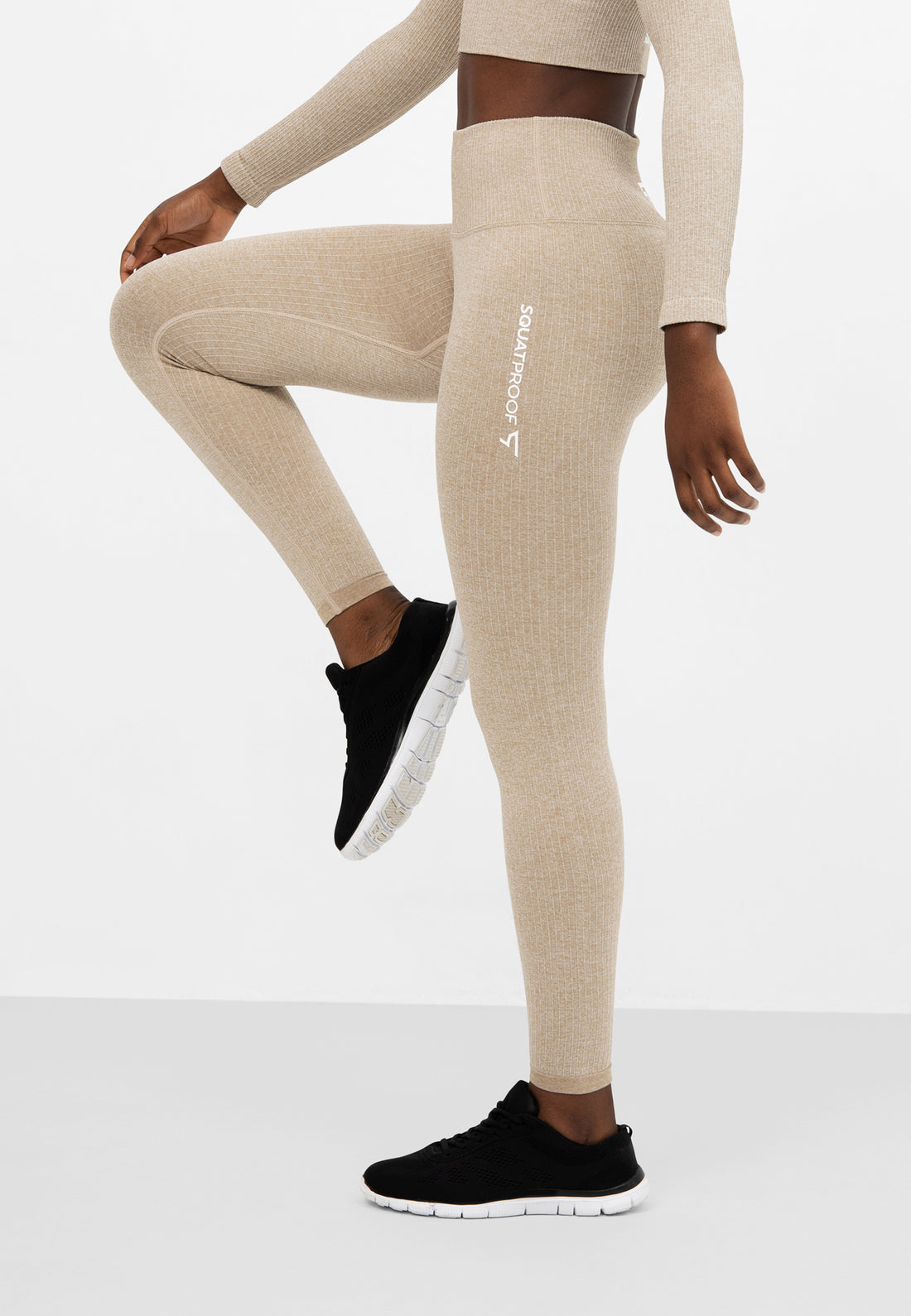 Leggings Joy+ Gerippte nahtlose Sportleggings