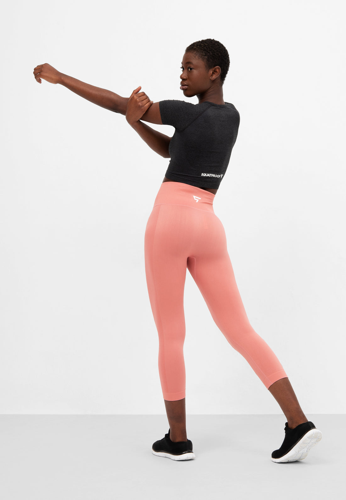 Leggings Fit+ Nahtlose verkürzte Sport-Leggings