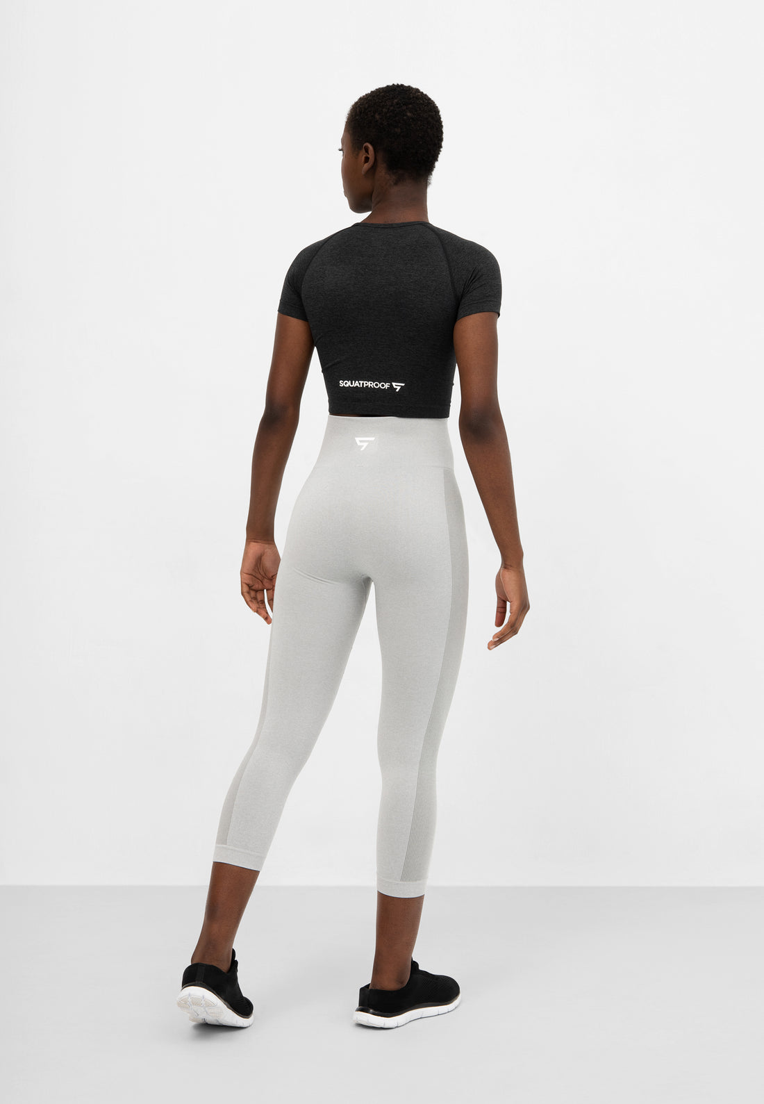 Leggings Fit+ Nahtlose verkürzte Sport-Leggings