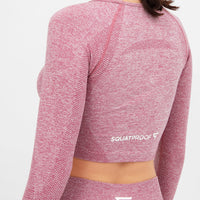 Long Sleeve Rush+ Seamless Cropped Long Sleeve Sport Top