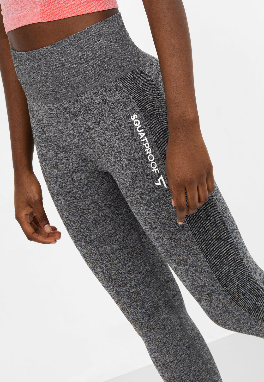Leggings Fit+ Nahtlose verkürzte Sport-Leggings
