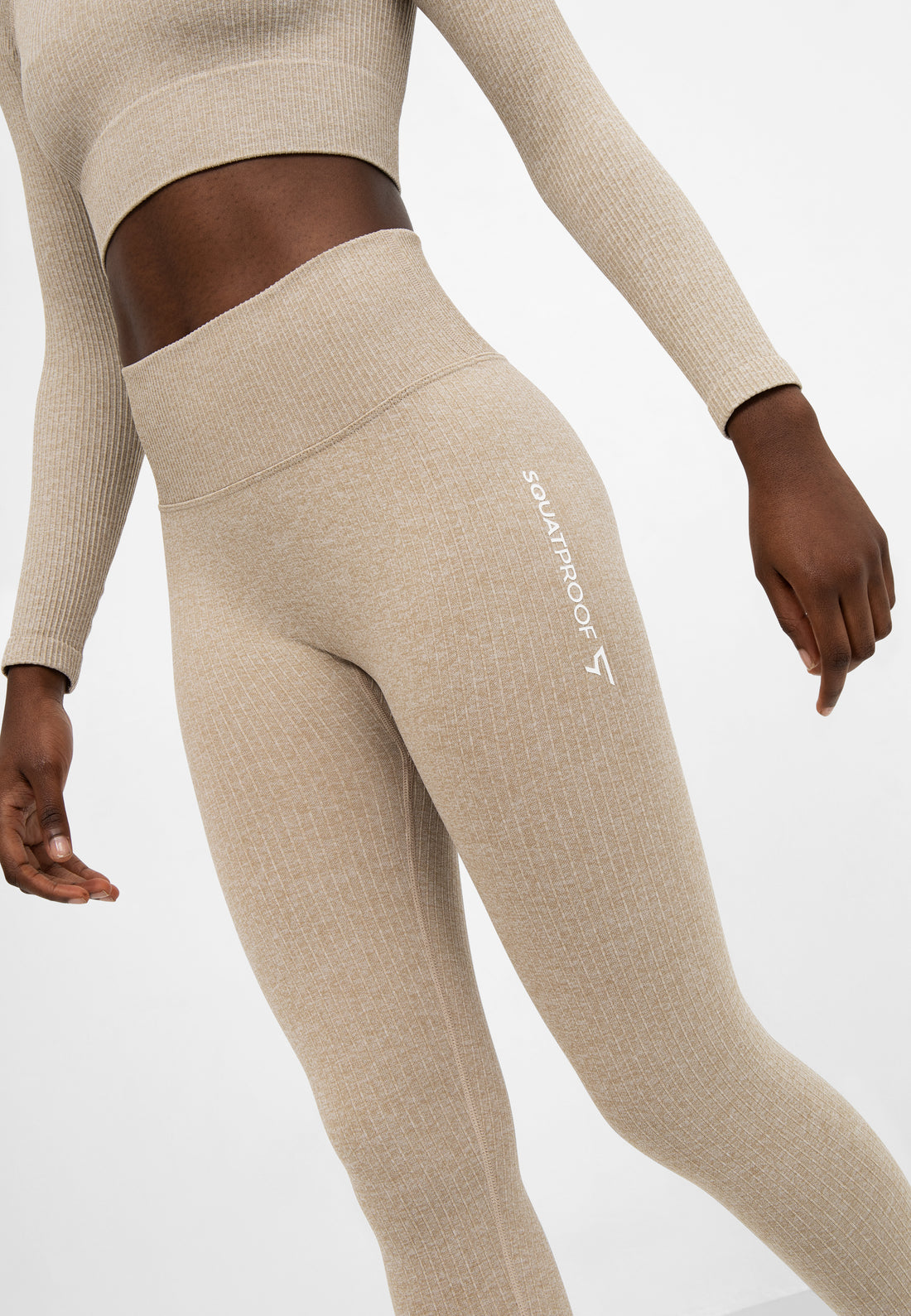 Leggings Joy+ Gerippte nahtlose Sportleggings