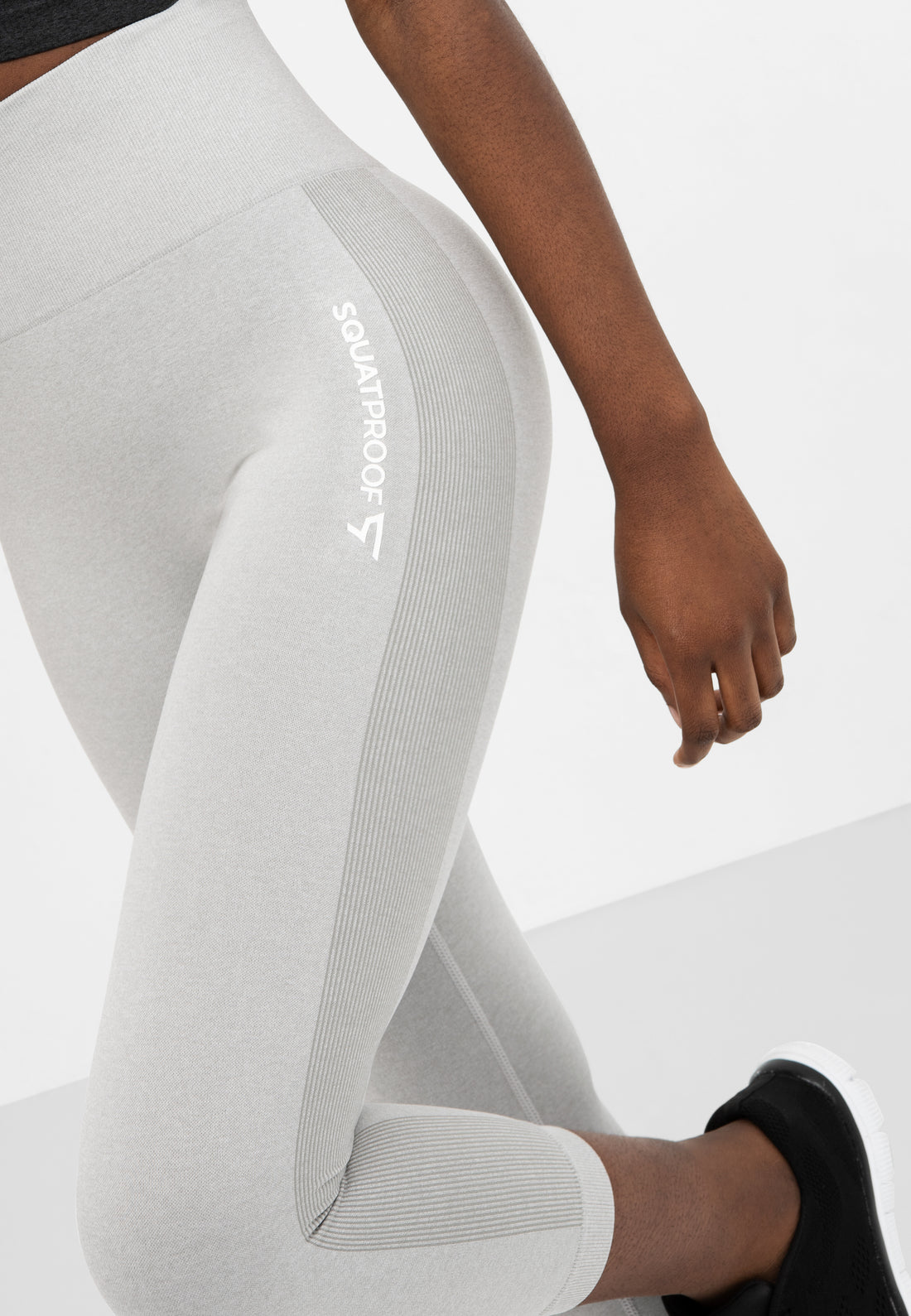 Leggings Fit+ Nahtlose verkürzte Sport-Leggings