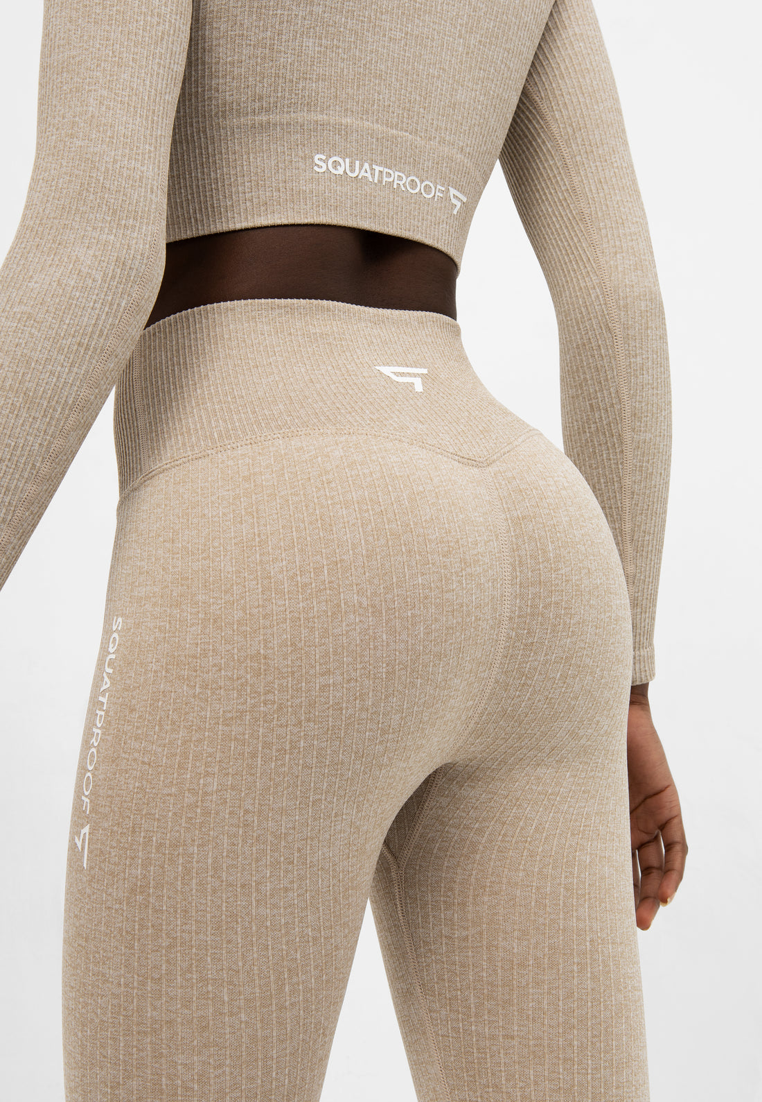 Leggings Joy+ Gerippte nahtlose Sportleggings