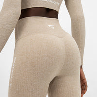Leggings Joy+ Gerippte nahtlose Sportleggings