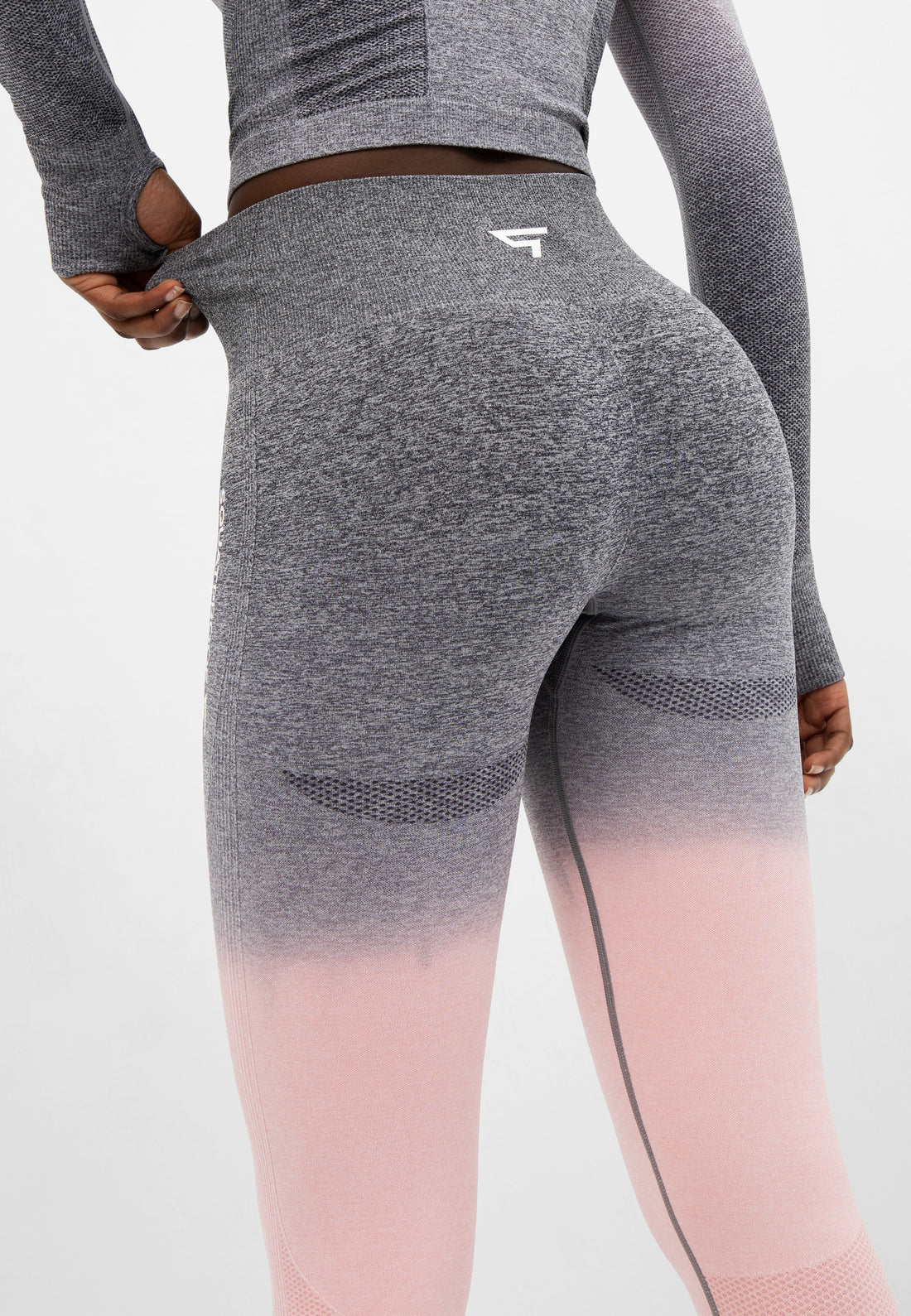 Leggings Ombre Nahtlose Sport-Leggings mit hoher Taille