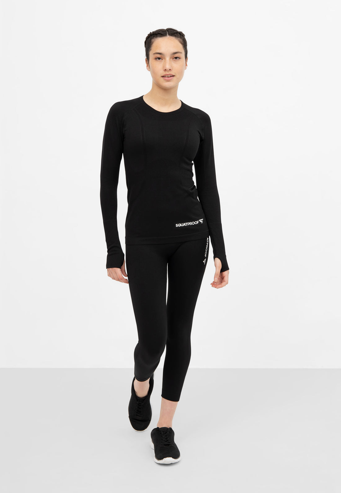 Leggings Fit+ Nahtlose verkürzte Sport-Leggings