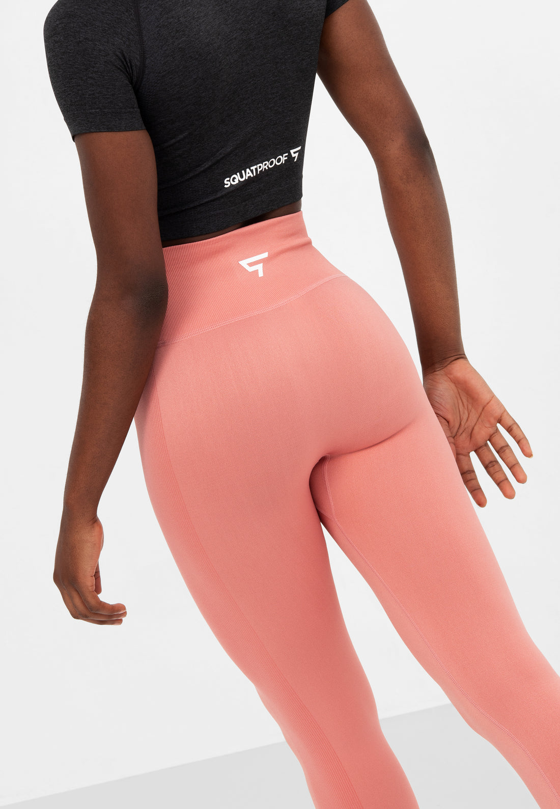 Leggings Fit+ Nahtlose verkürzte Sport-Leggings
