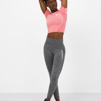 Leggings Fit+ Nahtlose verkürzte Sport-Leggings