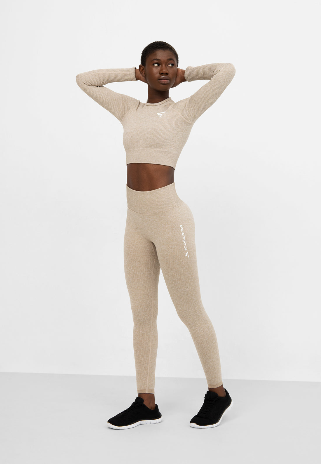Leggings Joy+ Gerippte nahtlose Sportleggings