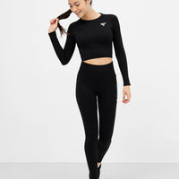 Leggings Joy+ Gerippte nahtlose Sportleggings