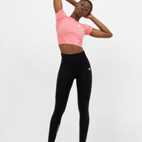 Leggings, atmungsaktive Rückseite, überkreuzte Sport-Leggings