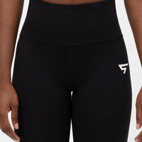 Leggings, atmungsaktive Rückseite, überkreuzte Sport-Leggings