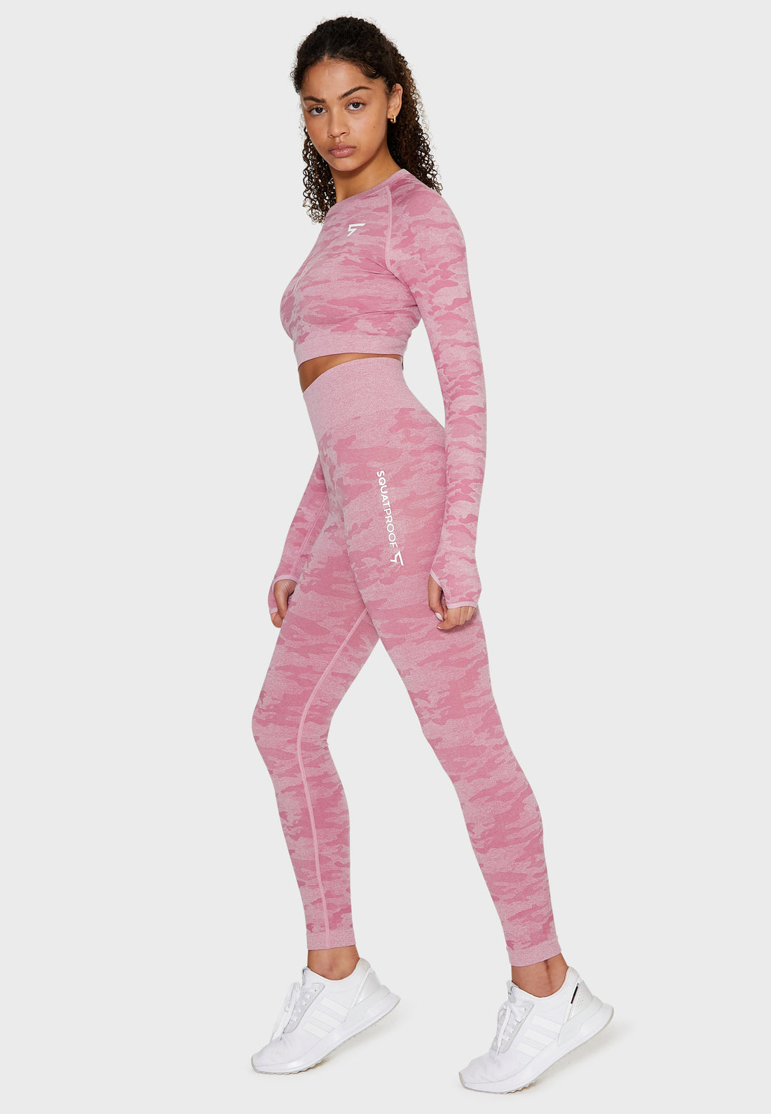 Long Sleeve Camo+ Seamless Cropped Long Sleeve Sport Top