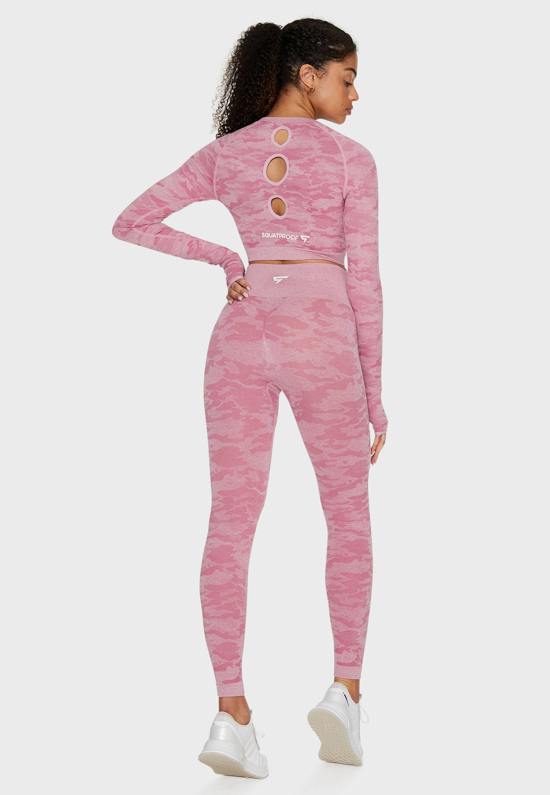 Long Sleeve Camo+ Seamless Cropped Long Sleeve Sport Top