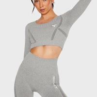 Long Sleeve Decisive+ Seamless Long Sleeve Sport Top