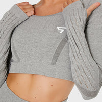 Long Sleeve Decisive+ Seamless Long Sleeve Sport Top