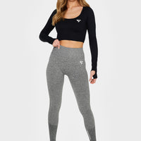 Leggings Barbell+ Nahtlose Sport-Leggings mit hoher Taille