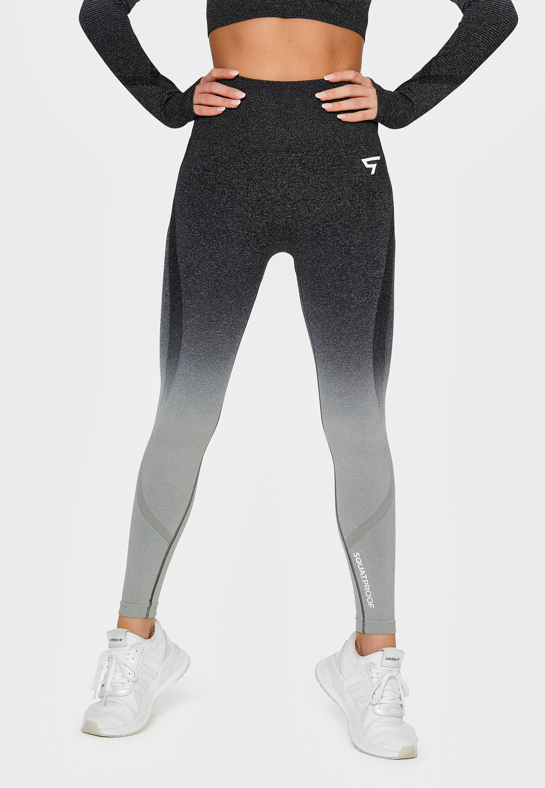Leggings Dark Ombre+ Nahtlose Sport-Leggings mit hoher Taille