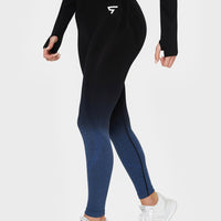 Leggings Dark Ombre+ Nahtlose Sport-Leggings mit hoher Taille