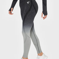 Leggings Dark Ombre+ Nahtlose Sport-Leggings mit hoher Taille