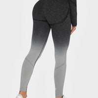 Leggings Dark Ombre+ Nahtlose Sport-Leggings mit hoher Taille