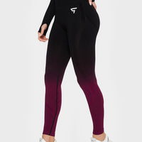 Leggings Dark Ombre+ Nahtlose Sport-Leggings mit hoher Taille