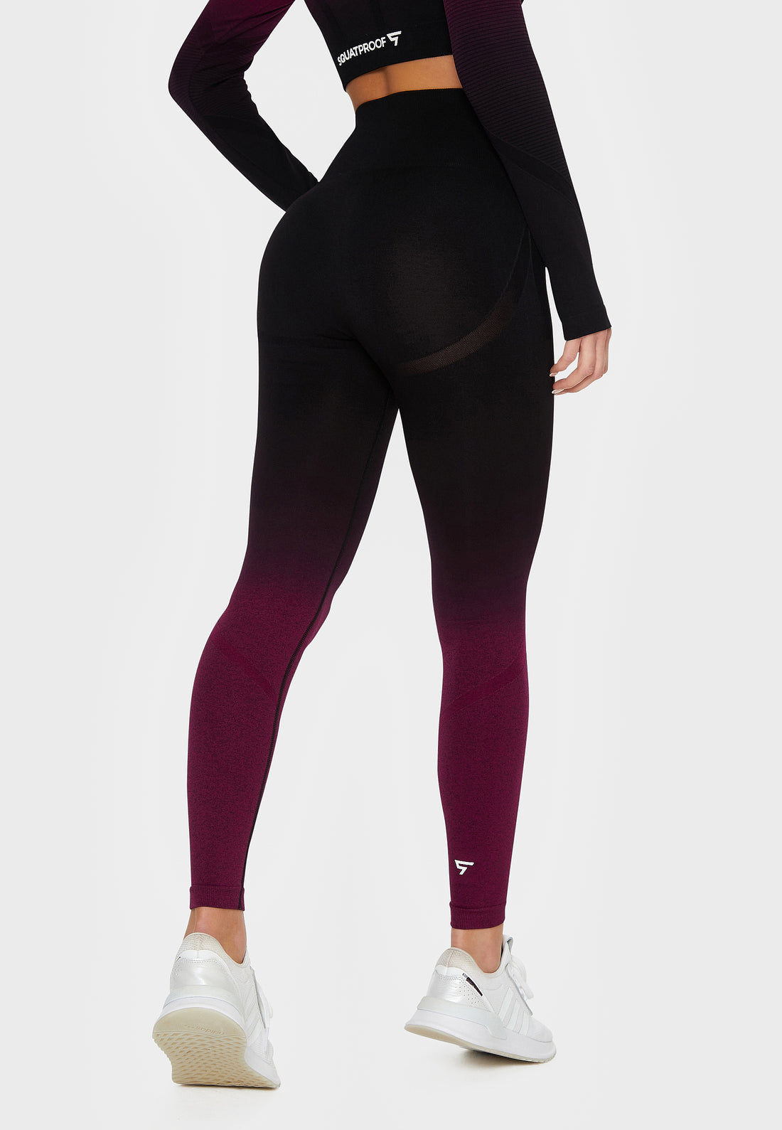 Leggings Dark Ombre+ Nahtlose Sport-Leggings mit hoher Taille