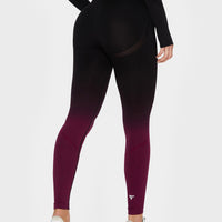 Leggings Dark Ombre+ Nahtlose Sport-Leggings mit hoher Taille