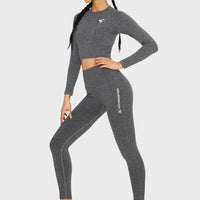 Leggings Joy+ Gerippte nahtlose Sportleggings