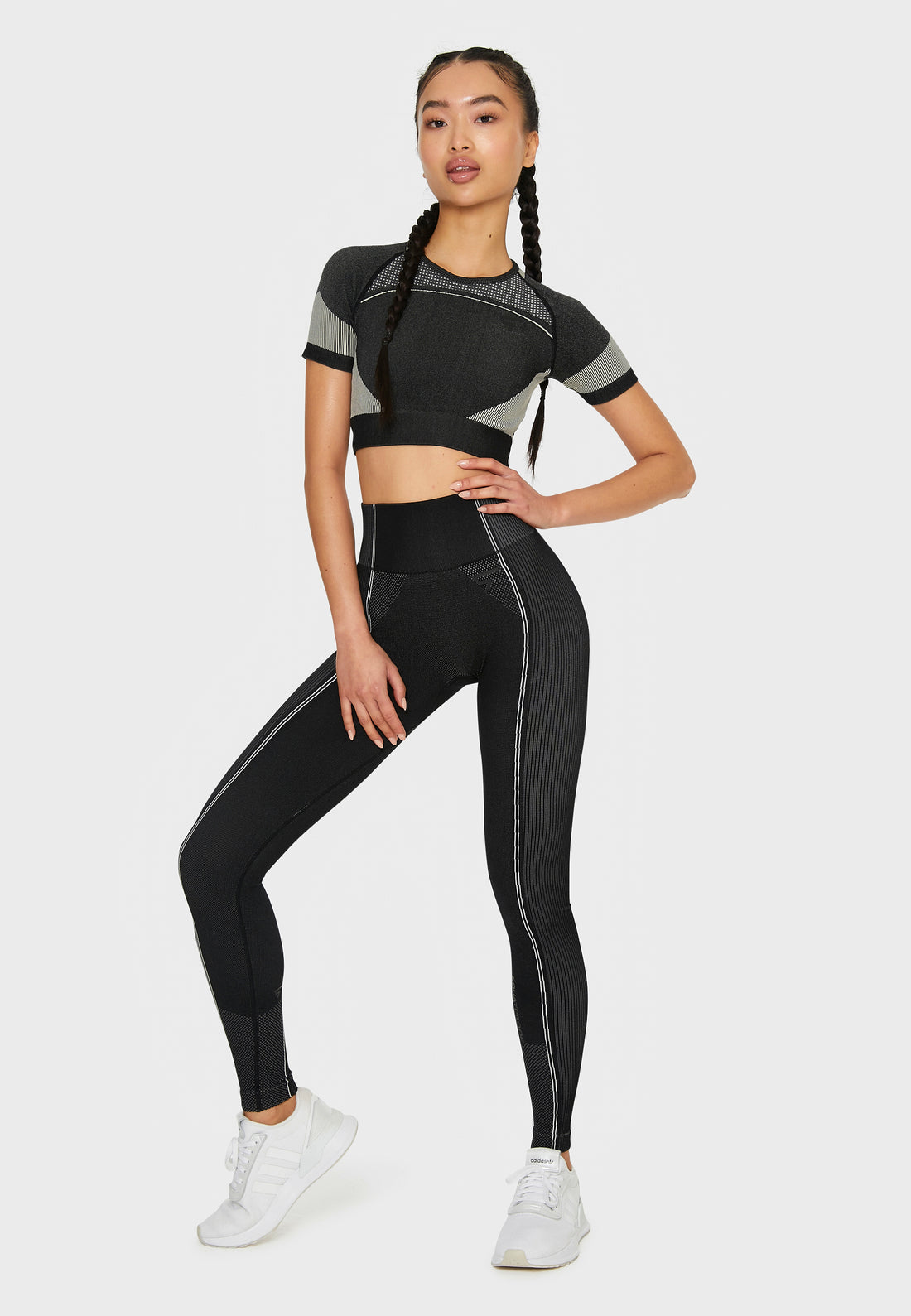 Leggings Power+ Nahtlose Sport-Leggings mit hoher Taille