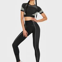 Leggings Power+ Nahtlose Sport-Leggings mit hoher Taille