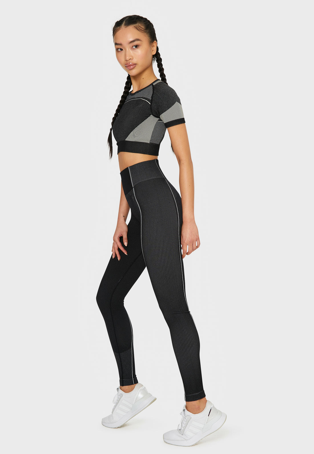 Leggings Power+ Nahtlose Sport-Leggings mit hoher Taille
