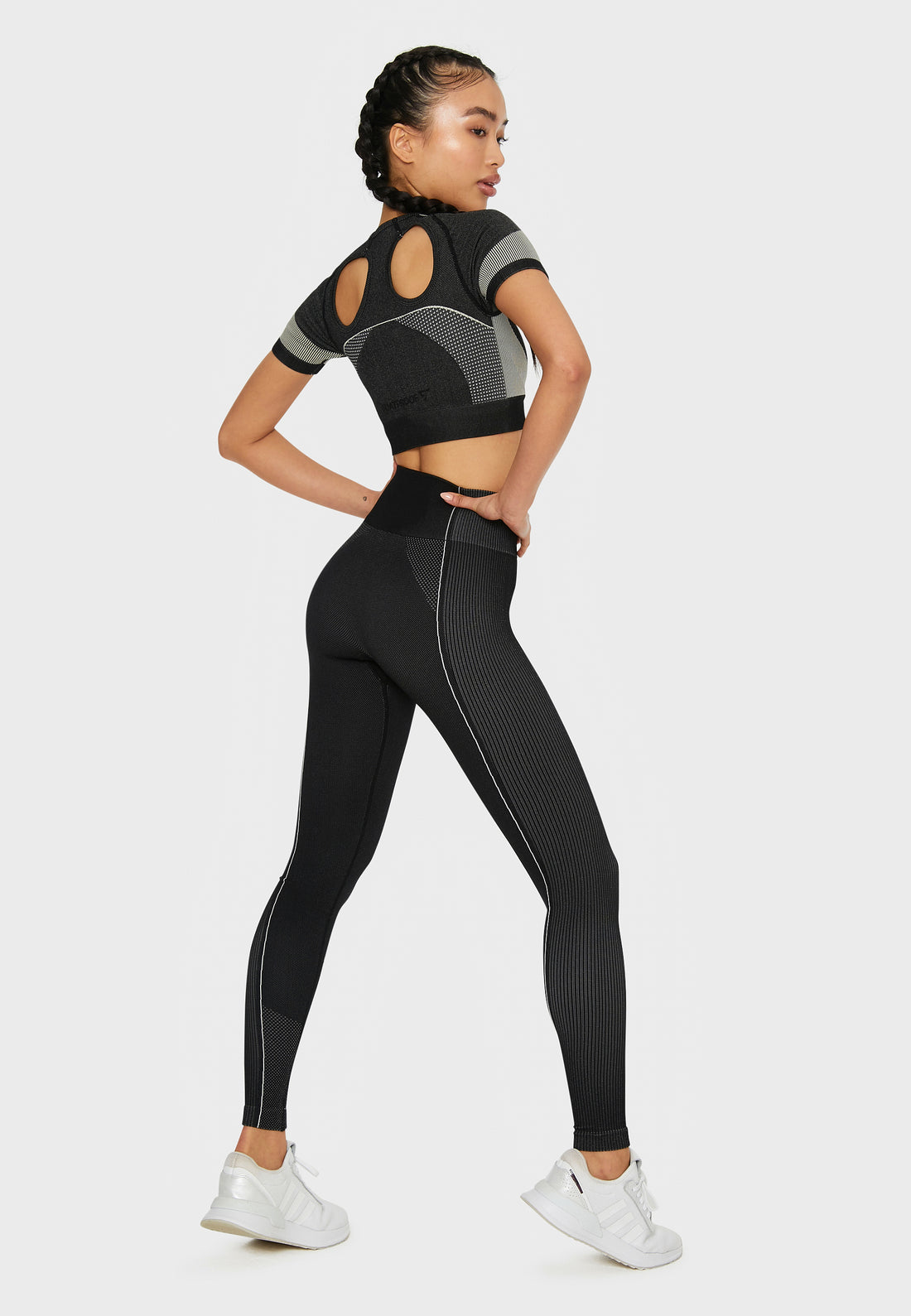 Leggings Power+ Nahtlose Sport-Leggings mit hoher Taille