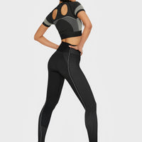 Leggings Power+ Nahtlose Sport-Leggings mit hoher Taille