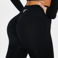 Leggings Pull+ Nahtlose Sport-Leggings mit hoher Taille