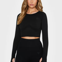 Long sleeve Purpouse+ Seamless Cropped Long Sleeve Sport Top