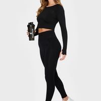 Long sleeve Purpouse+ Seamless Cropped Long Sleeve Sport Top