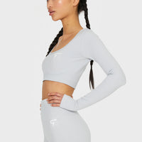 Long Sleeve Relax+ Seamless Cropped Long Sleeve Sport Top
