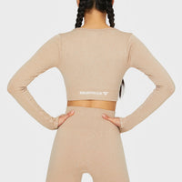 Long Sleeve Relax+ Seamless Cropped Long Sleeve Sport Top