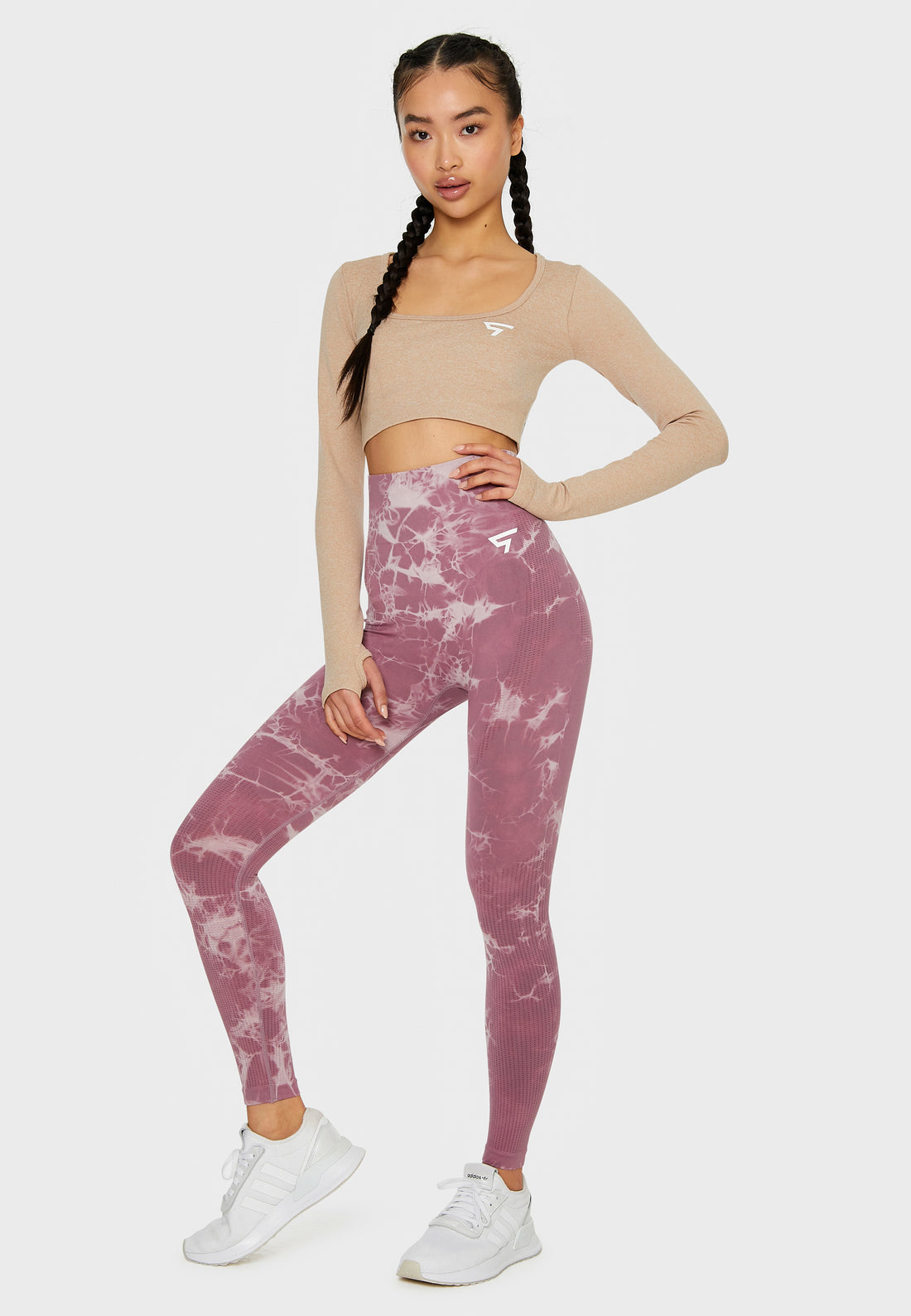 Leggings Tiedye+ Nahtlose Sport-Leggings mit hoher Taille