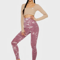 Leggings Tiedye+ Nahtlose Sport-Leggings mit hoher Taille