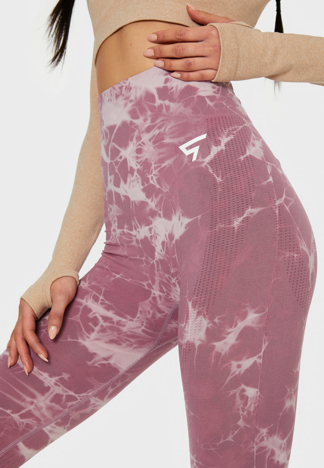 Leggings Tiedye+ Nahtlose Sport-Leggings mit hoher Taille