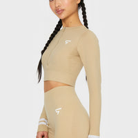 Long sleeve Target+ Seamless Cropped Long Sleeve Sport Top